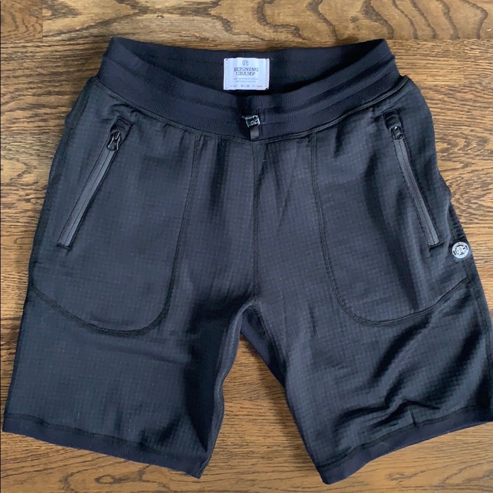 Reigning Champ Shorts- Black Mens Size Medium
